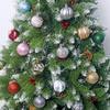 12Pcs Set Christmas Balls Ornaments With Hanging Rope Christmas Tree Decoration Festival Party Decoration
