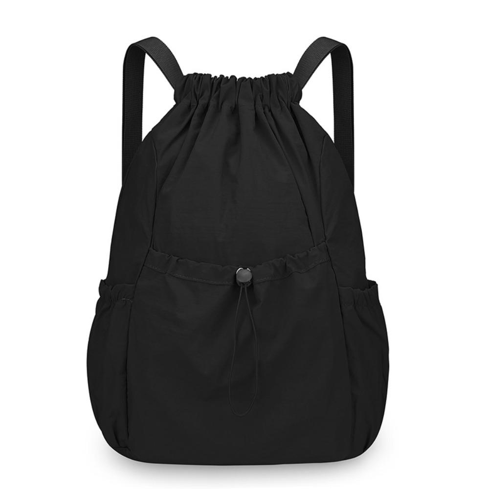 Korean Style Travel Backpack Lightweight Student Schoolbag Casual Drawstring Backpack Men
