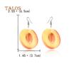 Women Creative Coconut Fresh Fruit Hook Earrings Summer Holiday Party Jewelry Beauty