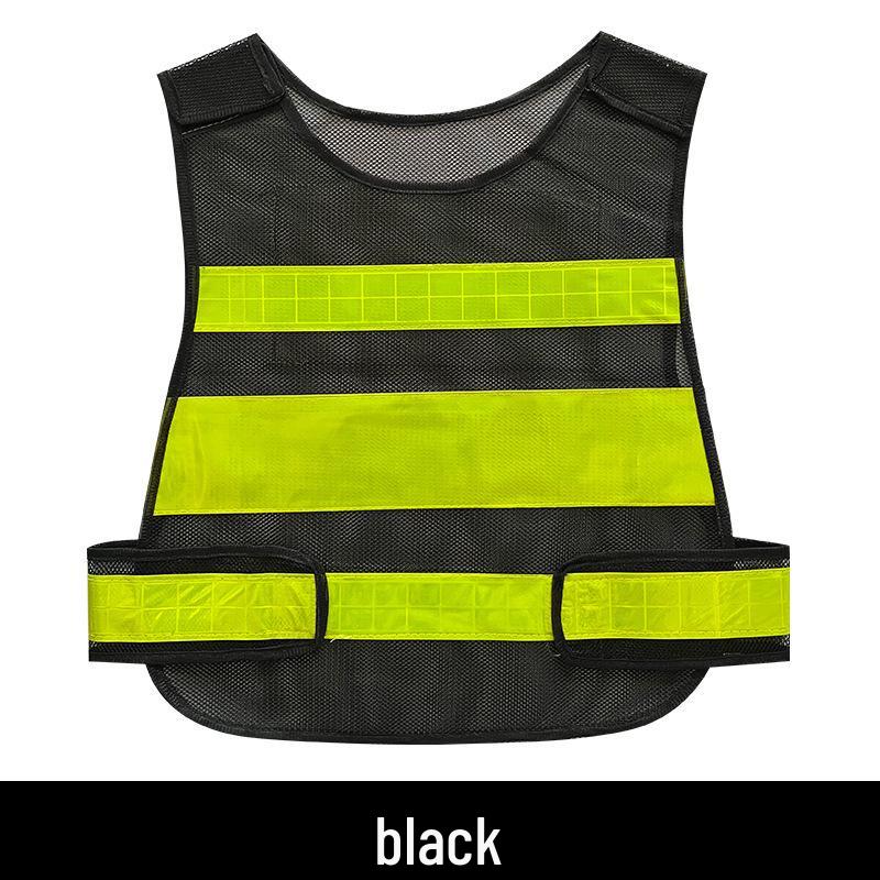 Reflective Multi-Pocket Safety Vest for Construction, Sanitation, and Traffic.