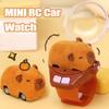 Capybara Rabbit Remote Control Car Watch Toys with Light 2.4G Racing Car Wrist Toy for Kid RC Small Car Interactive Game