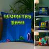 Искусство G-Geometry Dash-MT Наволочка для подушки для видеоигры Принт Матовый флис Подушка На ощупь как кожа младенца Экологичная сублимационная печать