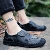 Plus Size Spring and Summer Genuine Leather Men's Shoes Men's Shoes British Loafers Casual Shoes Men's Driving Shoes