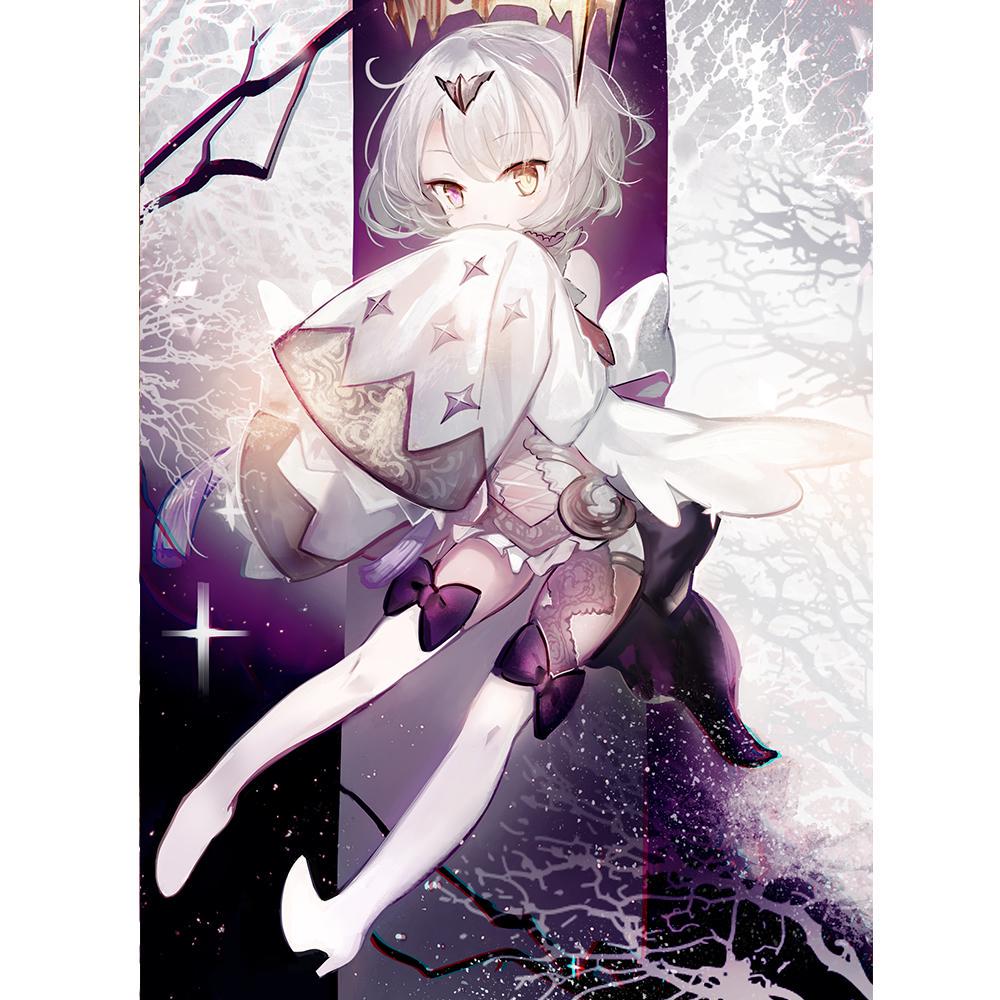 Полный круглый 5D DIY алмазная живопись аниме кошка девушка 3d узор для вышивки Фэнтези эльф принцесса вышивка крестиком мозаичная наклейка