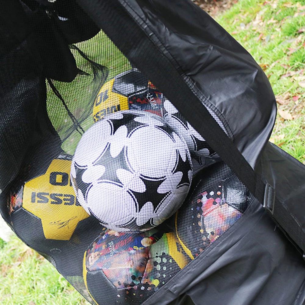 Storage Bag 15-20 Balls Ball Carry Bag Soccer Carrying Sack Mesh Ball Bag Mesh Football Bag