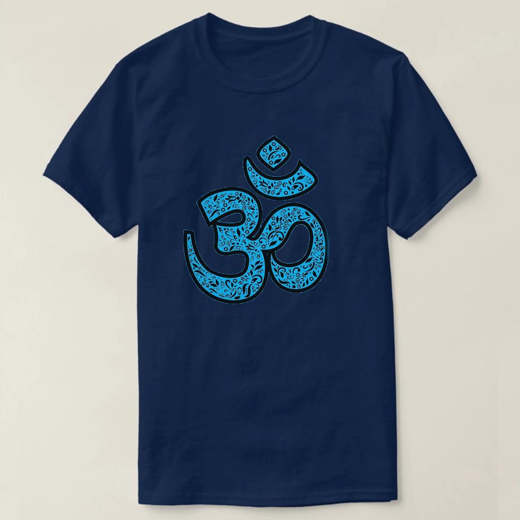 Ornate Om Symbol T Shirt High Quality Cotton Large Sizes Breathable Top Loose Casual Tshirt S3XL