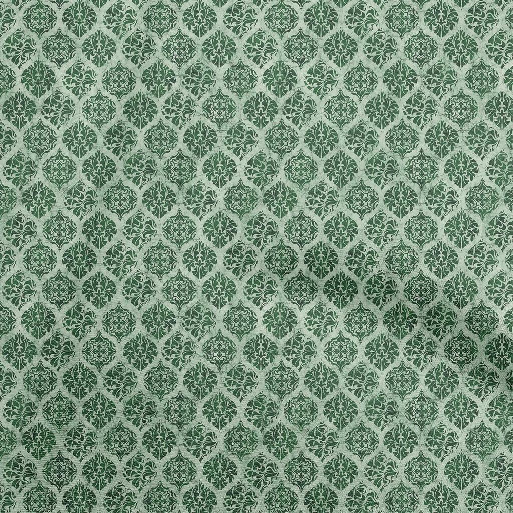 oneOone Хлопковая гибкая коричневая ткань Азиатский батик Ogee Швейный материал Ткань с принтом в ярдах 40 дюймов