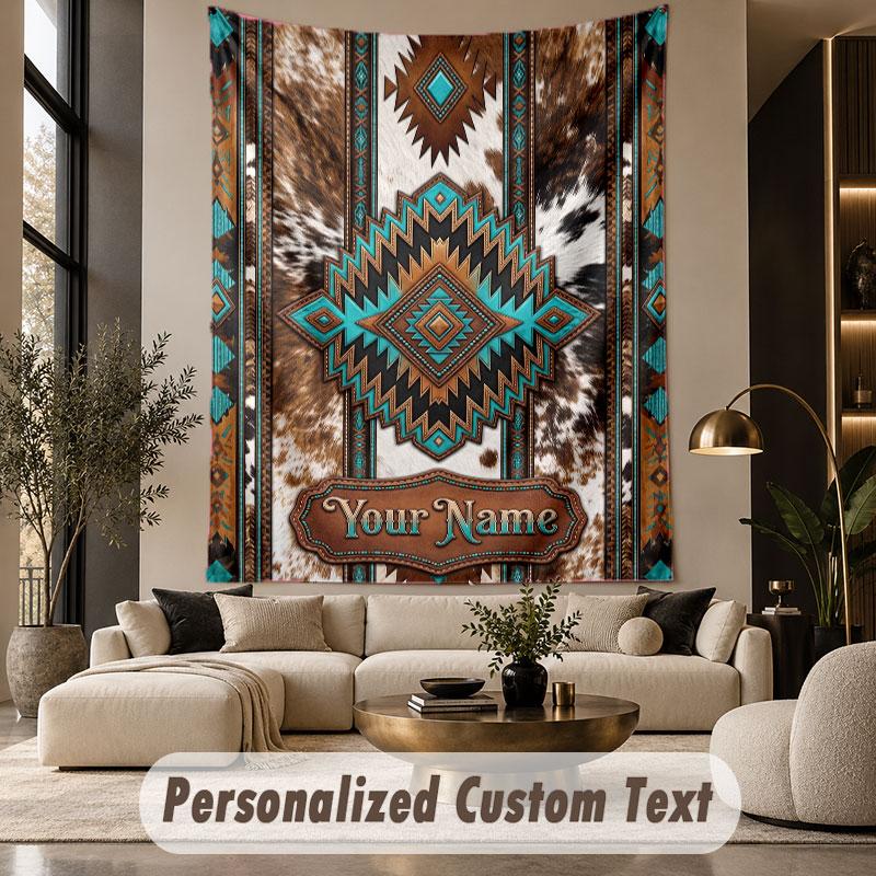 American Patriotic (28) Theme Wall Tapestry Customized With Name Text Personalized Hanging Tapestry For Bedroom Living Room Decor