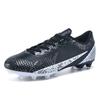 Fashion Men's Soccer Shoes FG Non-Slip Turf Soccer Cleats Lace Up Training Shoes Light Ultralight Sneaker Low Top Football Boots 35-46