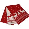 Versatile Selection Christmas Scarf Women's Winter Atmosphere Red Scarf New Warm Knitted Shawl
