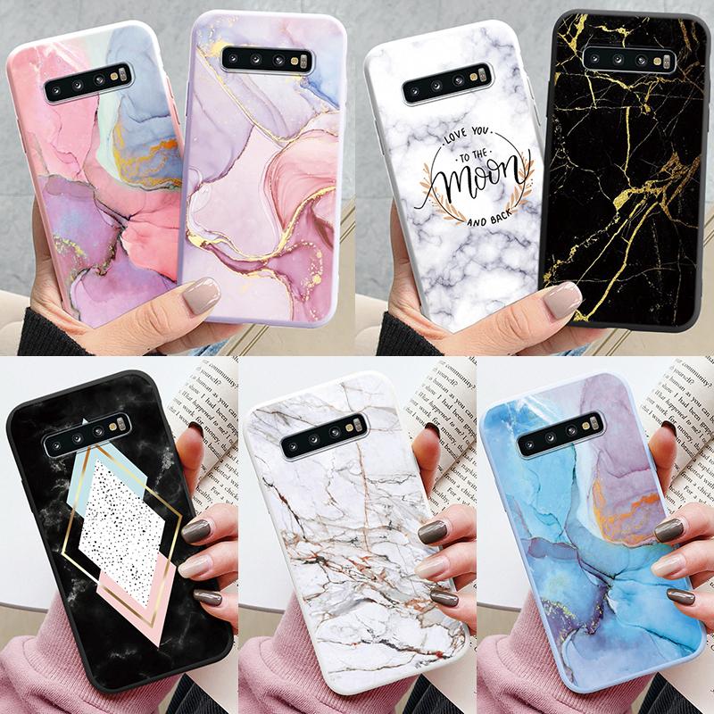 Цветной Роскошный Мраморный Чехол Для Samsung Galaxy S10 S 10 Plus S10E Fundas Мягкий ТПУ Защита Задняя Крышка Для Samsung S10 Ударопрочный