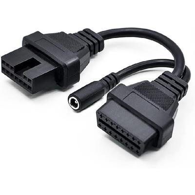 Диагностический адаптер OBD для Mitsubishi 12-контактный на OBD2 16-контактный, кабель-переходник OBD1 OBD2 с адаптером питания