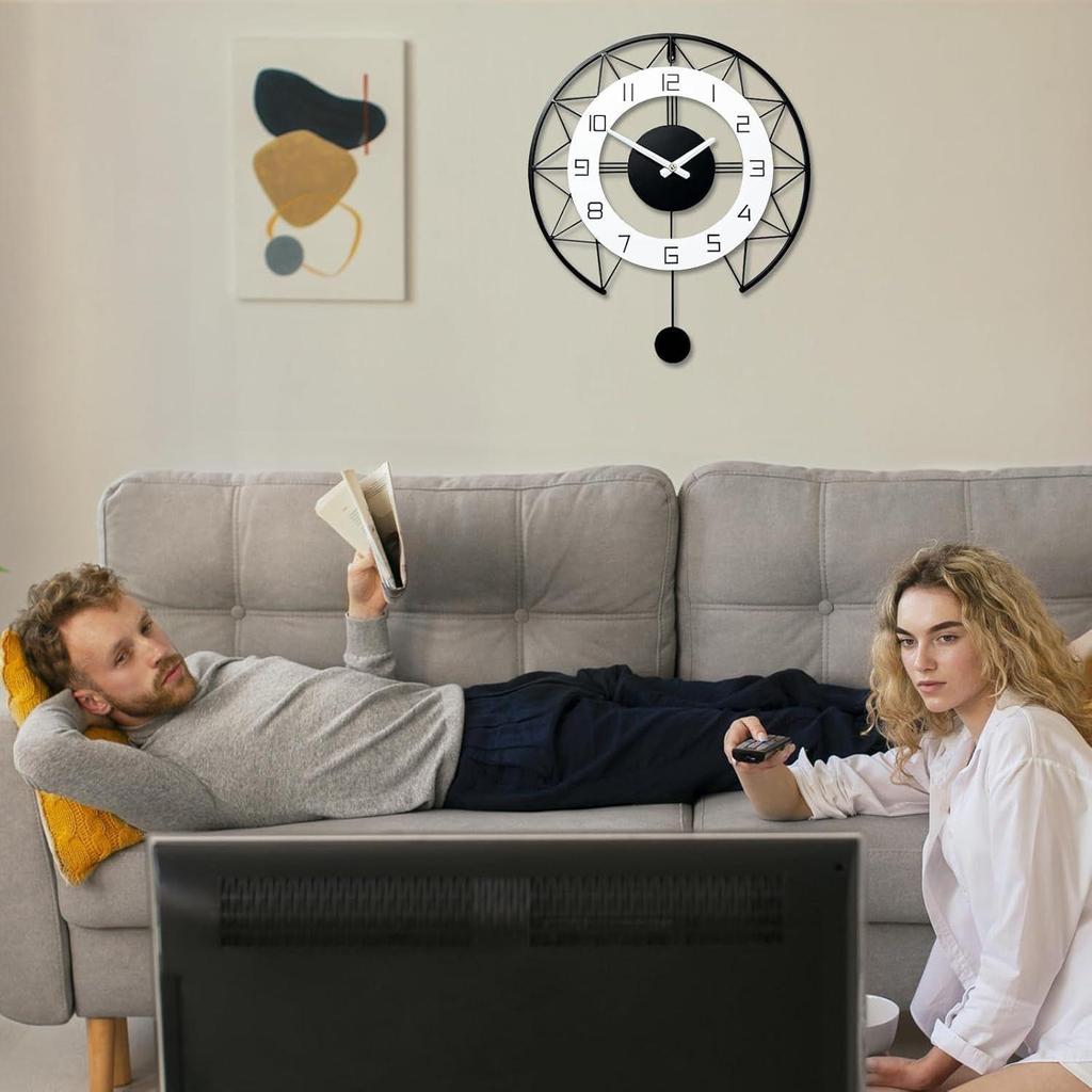 Wall Clock for Living Room, Bedroom, Office, Home and Hall | Fancy Big Size Modern Wall Watch for Home Decor | Unique Big Size Designer Wallclock