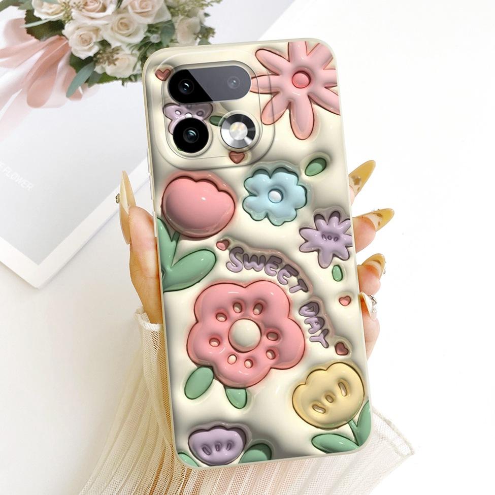 Чехол для телефона Realme 16 Pro Plus RMX5131 Чехол для Realme 16 Pro+ Силиконовый Роскошный Модный Милый Мультяшный Расписной Корпус