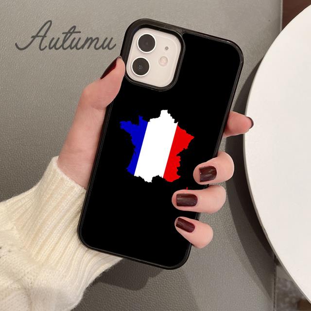 Чехол для телефона с флагом Франции для iPhone 11 12 13 14 Pro Max mini X XR XS SE 2020 5 6S 7 8 Plus Samsung Galaxy S21 S22 Cover shell