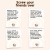 Party board game, drinking card game, 100 question cards, romantic and slightly teasing challenges, suitable for parties, 9x2.9x6.8 cm, orange