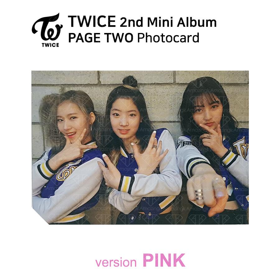 Twice 2-й мини-альбом СТРАНИЦА ВТОРАЯ Фотокарточка РОЗОВАЯ Версия