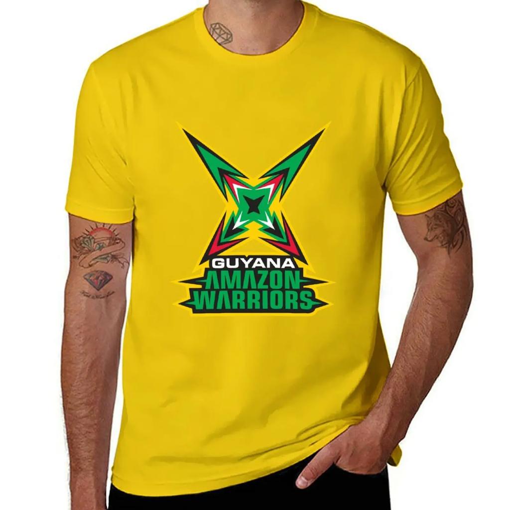 Футболка Guyana Amazon Warriors черные однотонные футболки аниме милые топы рубашки футболка с принтом мужские