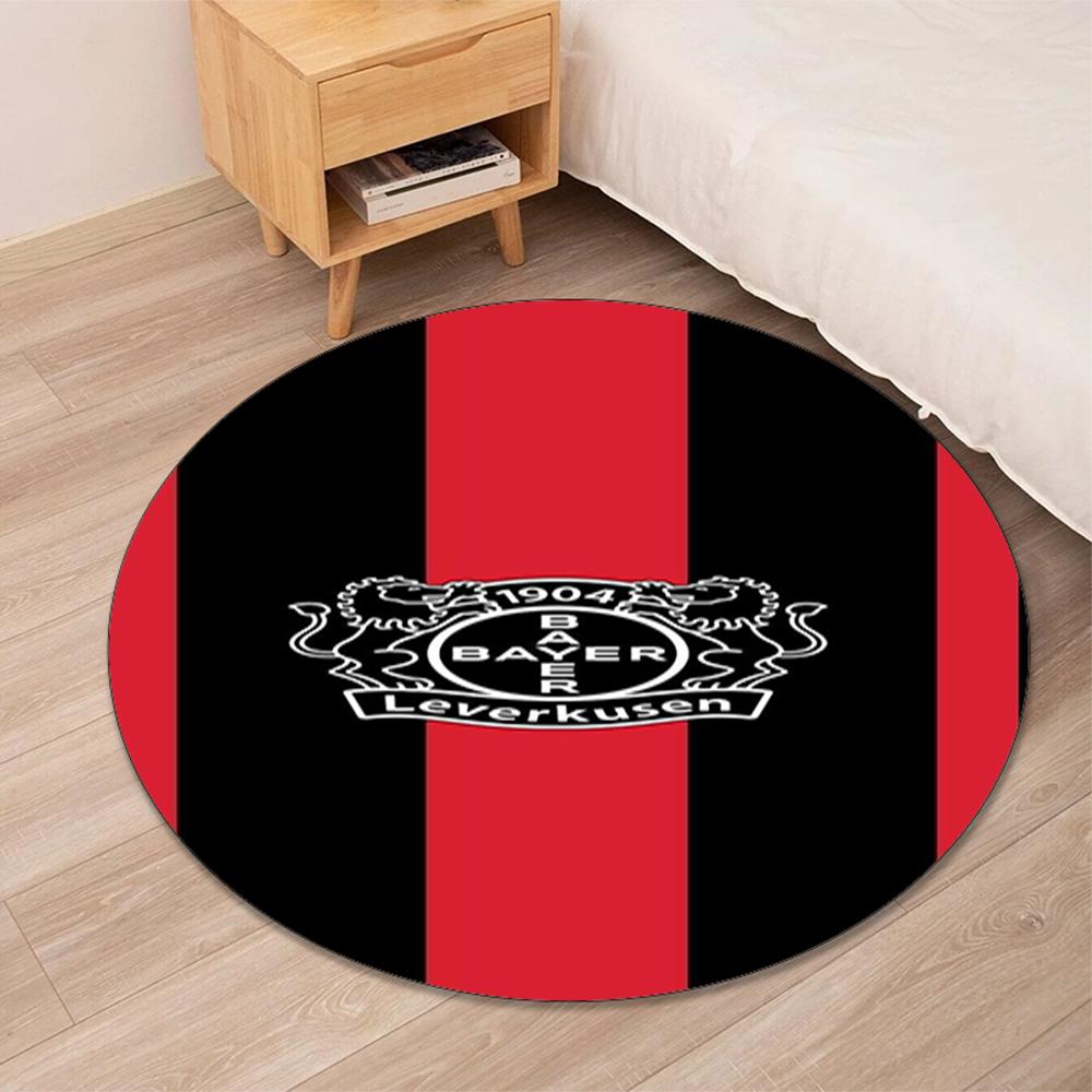 Bayer Leverkusen Printed Round Rug Carpet Chair Rug Area Rug Entryway Doormats,for Office Chair Living Room Bedroom Kitchen Room.