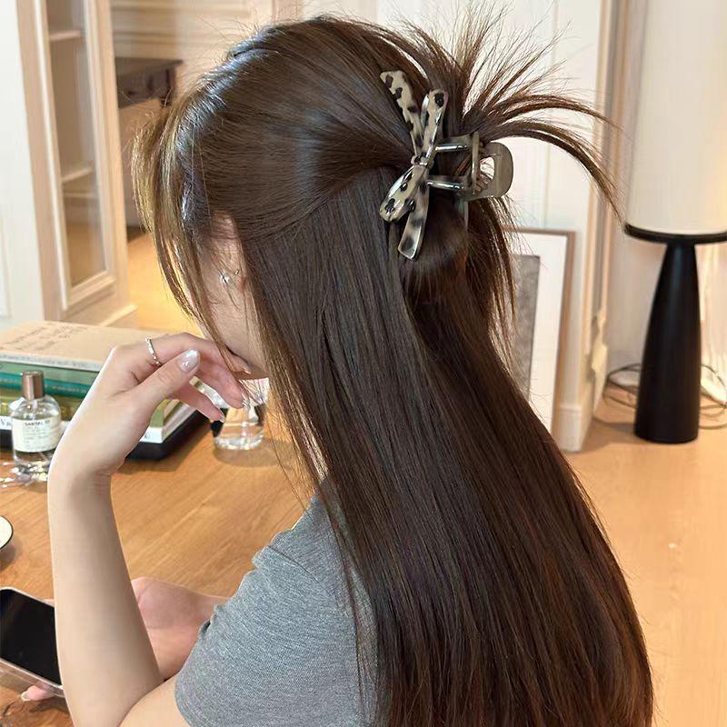 Корейская ретро большая заколка-краб для густых волос - Заколка-краб для волос высокого класса для прически пучок 2025