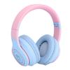 Bluetooth Headphone ANC Active Noise Cancelling 3.5mm Wired Gaming Headset with Noise Reduction Microphone Blue