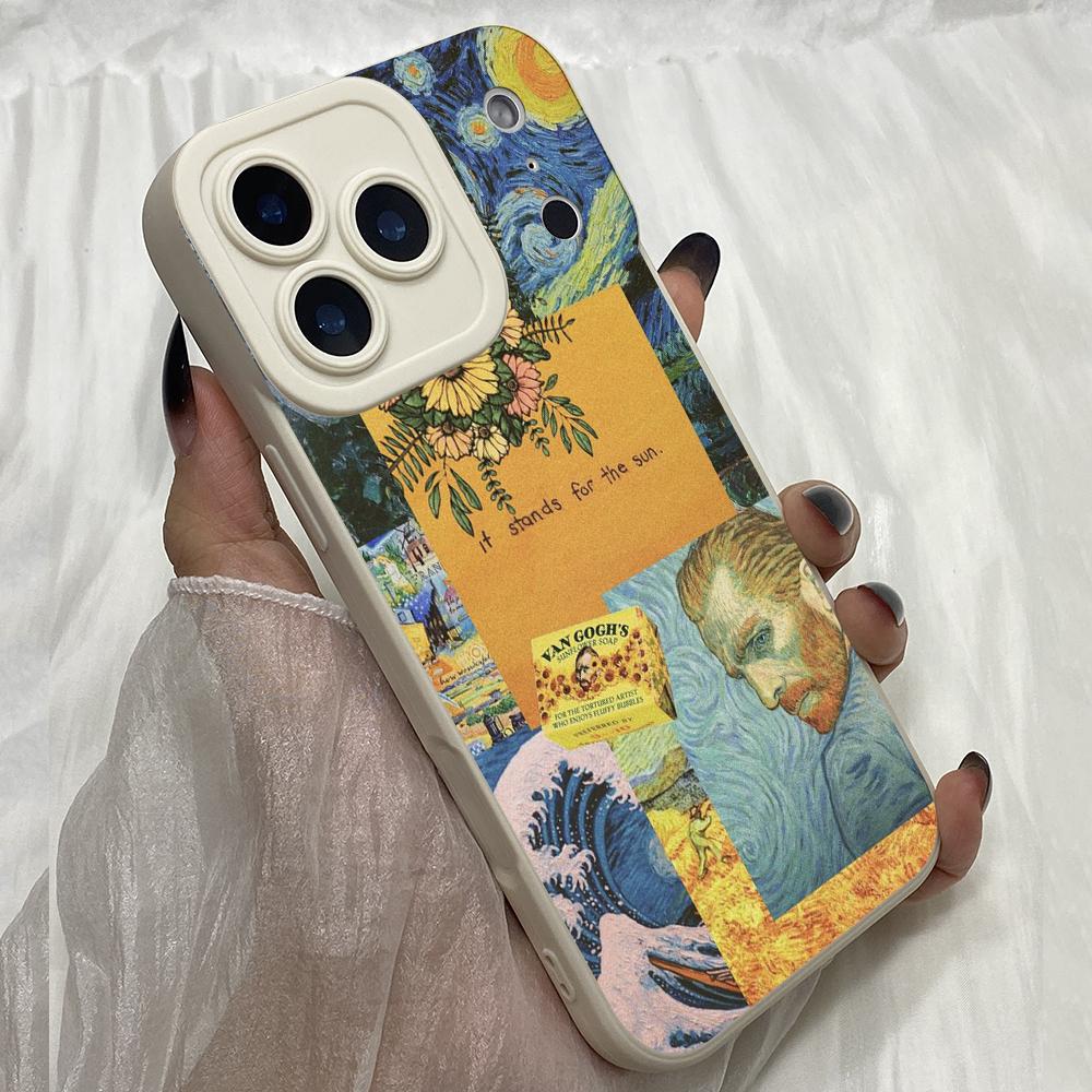 M532 Van Gogh Eyes A7E Design Angel Eyes Soft Phone Cases for iPhone Samsung Galaxy Xiaomi Rdemi Huawei Honor Infinix Realme OPPO Vivo All Model Case