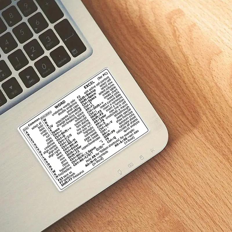 5 шт. Справочная клавиатура для Windows/Word, Наклейка с компьютерными горячими клавишами, Самоклеящиеся съемные наклейки для быстрой справки, Руководство по клавиатуре
