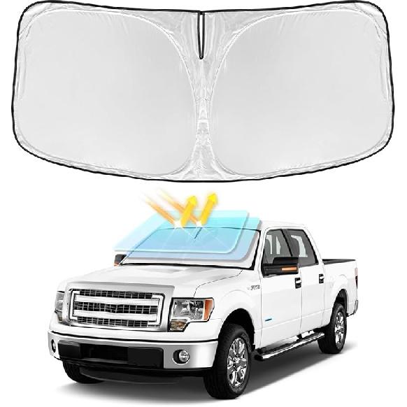 Для Toyota Tacoma 2016- 2024 2025 2026 Солнцезащитный экран Солнцезащитный козырек Защита лобового стекла - 4 слоя Защита переднего стекла Подходит для пикапа Tacoma 2-дв. 4-дв. Солнцезащитный козырек 240T