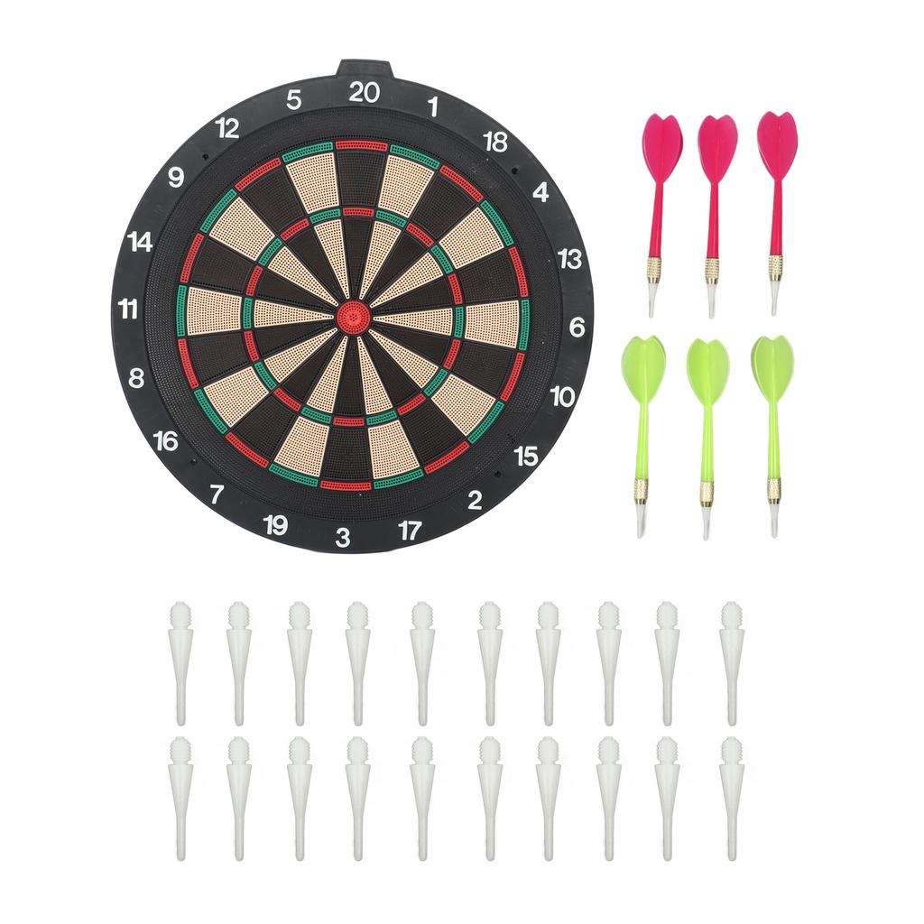 Soft Tip Dartboard Set Children 18 Inch Multifunctional Dart Board Toy for Entertainment