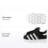 Superstar 360 J черные белые детские кроссовки Core-Black Cloud-White Gold-Metallic GX3231