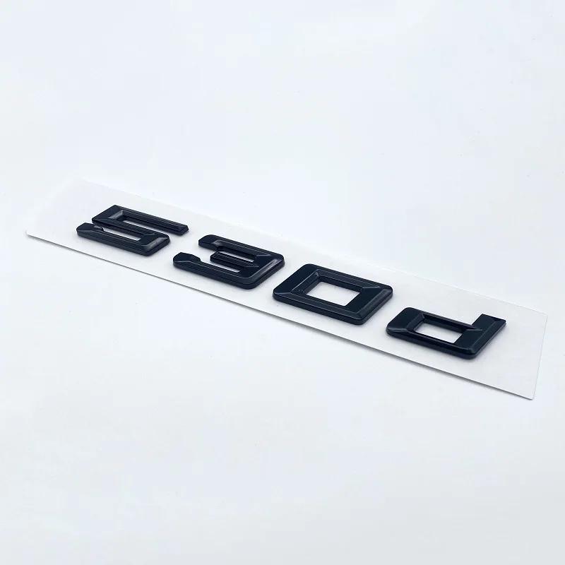 3D Новые Цифры Буквы для BMW 5 Серии E39 E60 E61 F10 F1 520d 523d 525d 530d 535d 540d ABS Эмблема G30 Наклейка на Багажник Автомобиля ut2