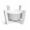 White plate rack for kitchen organizer for storing dishes