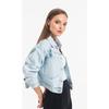Women's Blue Large Pocket Denim Jacket