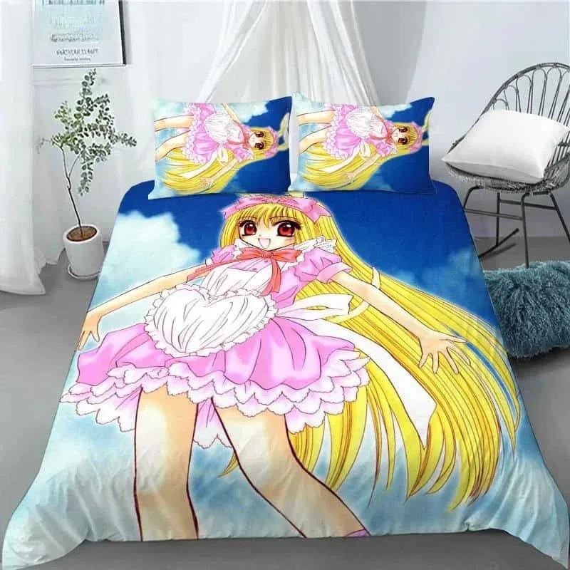 Новый 3D Аниме Каваи Девушки Tokyo.Mew.Mew Постельный Комплект С Принтом Наволочка Пододеяльник Мягкое Постельное Белье Домашний Текстиль Размер Квин Кинг
