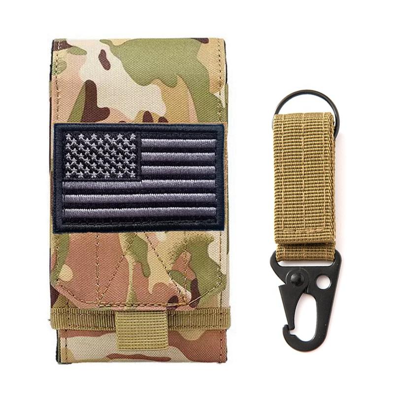 Тактический подсумок на пояс с креплением Molle для мобильного телефона, EDC-сумка, поясные аксессуары, сумка для кемпинга, сумка-чехол для мобильного телефона