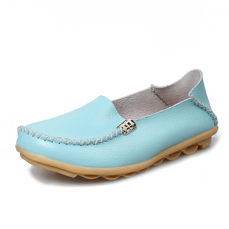 Elegant Women's Soft Pu Leather Loafers Slip-on Slippers With Timeless Design