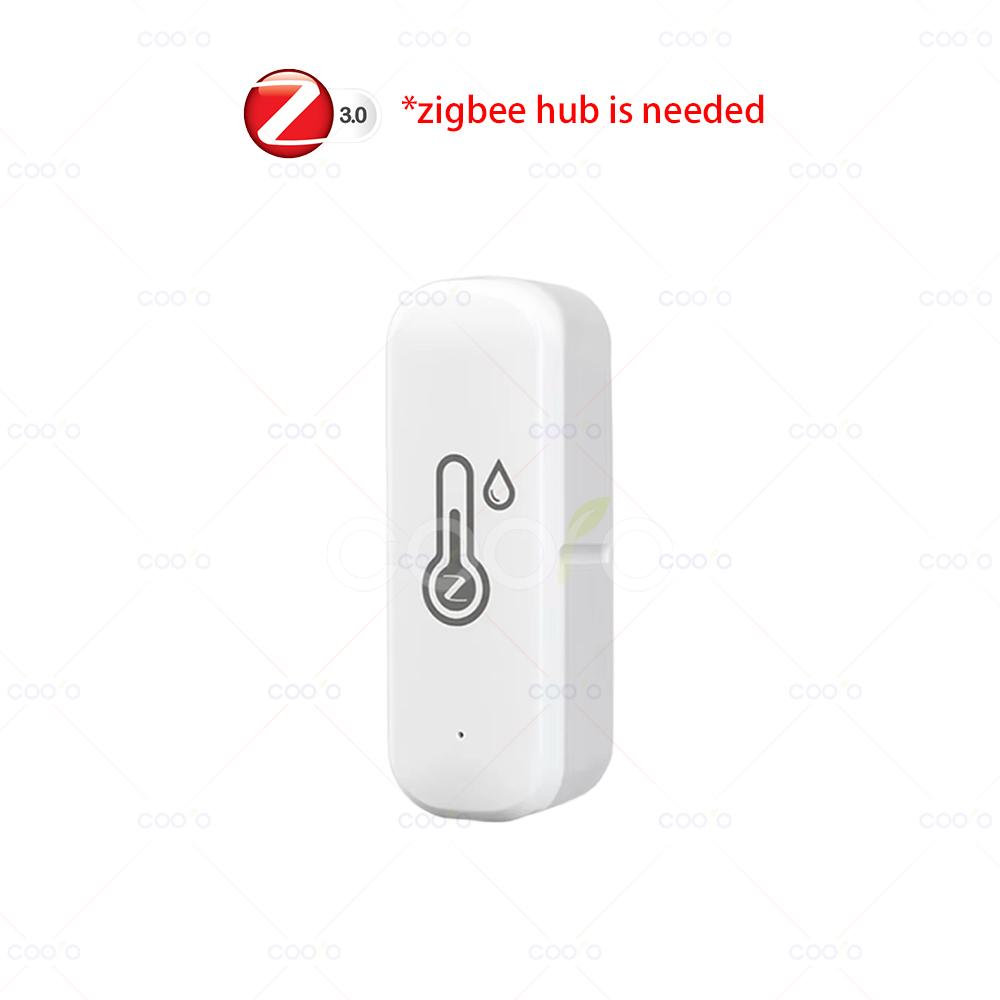 Tuya Zigbee Датчик температуры и влажности Умный дом Комнатный термометр Гигрометр Мониторинг через приложение работает с Smart Life Zigbee2mqtt