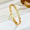 New Hot Selling Fashionable Colored Zircon Stainless Steel Women's Bracelet Buckle Fashion Bracelet Accessories