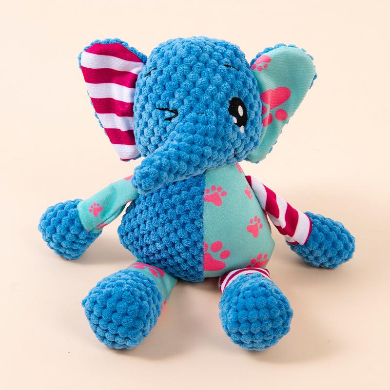 Plush Pet Puppy Toy Fox Elephant Sound-Making Small Dog Toy Pet Supplies