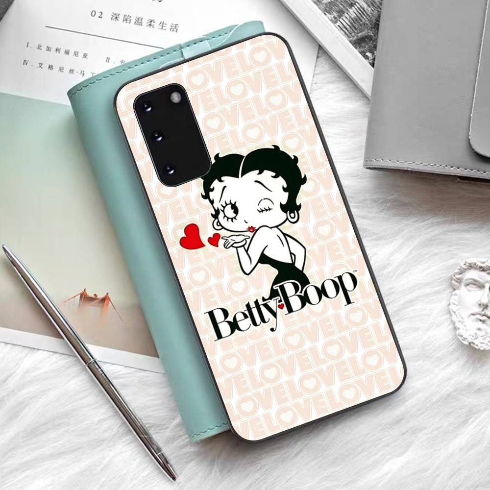 Cartoon B-Betty B-Boop Phone Case For Samsung S 24 Fe 25 Ultra Plus 20 Lite 21 30 22 23 24 22 Ultra 5G Fundas