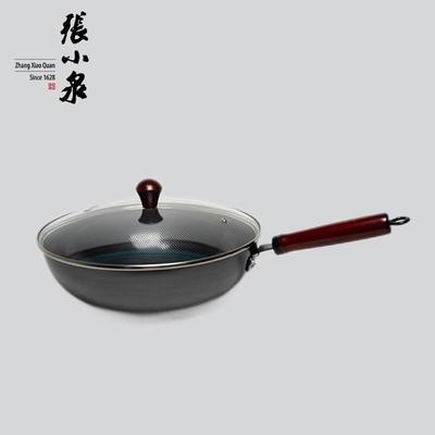 Чугунный вок Zhang Xiaoquan с прозрачной крышкой