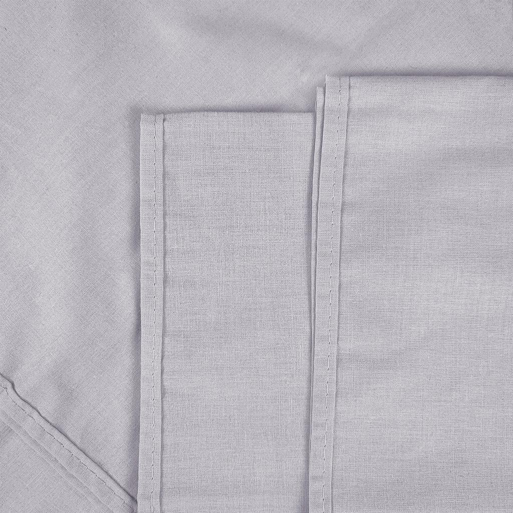 Fitted sheet 160 x 210 COTTON Natural Breathable GRAY