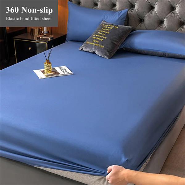 Простыня из 100% хлопка. Мягкий и толстый наматрасник. Регулируемый защитный чехол для белья. Сплошной цвет. Покрывало без наволочки.