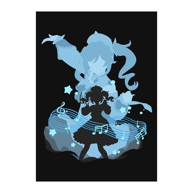 Рамка из цельного дерева для видеоигр Genshin Impact, украшение, фреска, аниме, изображение персонажа, постер, холст, картина, принты для детской комнаты, для современного домашнего декора