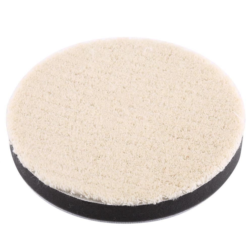 3PCS Wool Waxing Wool Pad 5 Inch/6 Inch/7 Inch Auto Detailing Pad Wool Polishing Pad Auto Detailing