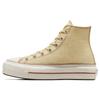Chuck Taylor All Star Lift Platform High Contrast Stitching - Open Sesame Women Sneakers Cream Egret Clay-Pot A04659C
