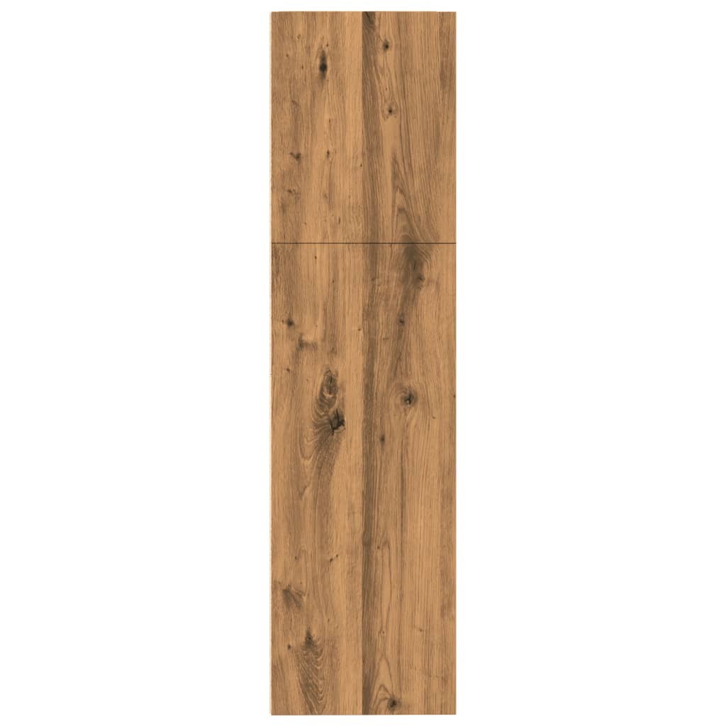 Artisan Oak Bookshelf 31.5 x 11.8 x 44.9 in (80 x 30 x 114 cm) Particleboard