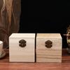 Retro Jewelry Box Organizer Box Natural Wood Clamshell Storage Rectangle Case