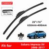 Автомобильные дворники Двойная резина для Subaru Impreza XV Передние щетки Резак Автомобильные запчасти Аксессуары Дворники лобового стекла Изнашиваемые детали