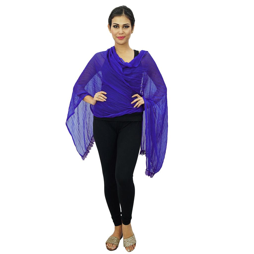 Шарфы из смеси шифона Dupatta Woman Chunni Indian Stole Throw Sarongs Wraps